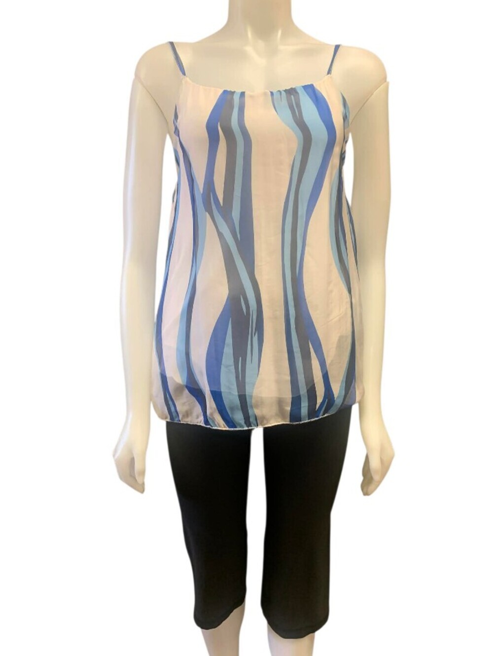 Bellumbra NWT Made In Italy Silk Blend Abstract Camisole Size Small